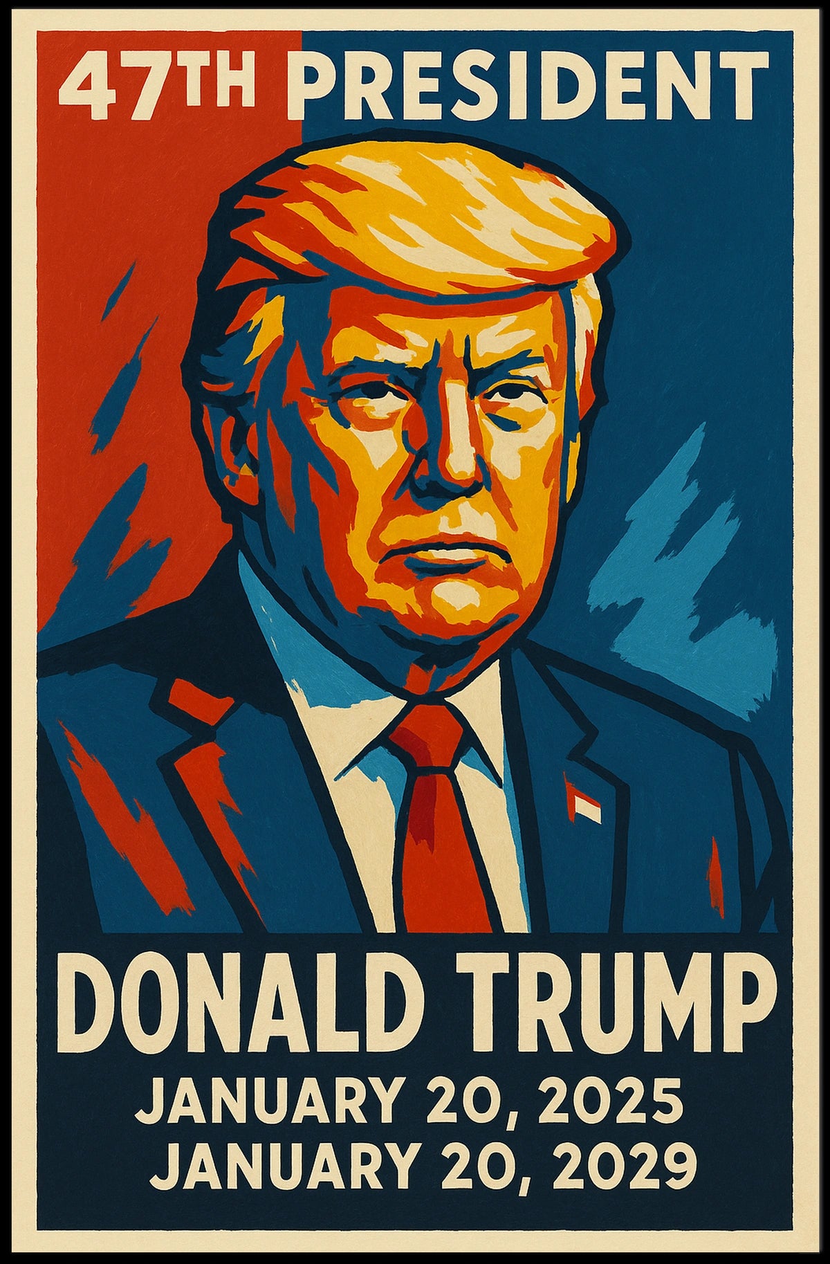 Visionary Trump American Spirit Pop Art Poster