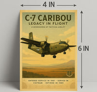 C-7 Caribou Legacy In Flight Poster Art PosterGoat