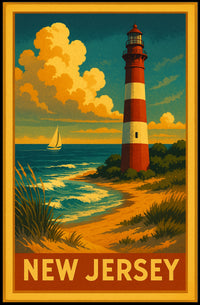New Jersey Coastal Lighthouse Poster