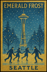 Emerald Frost Seattle Poster