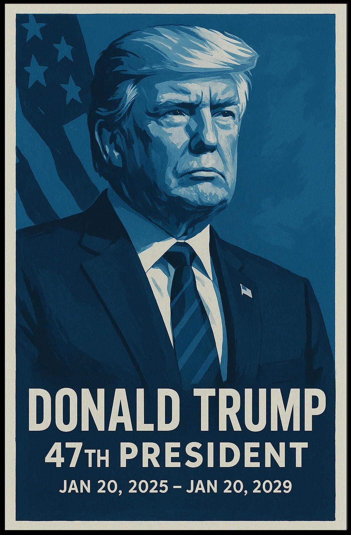 Donald Trump 47th President Poster