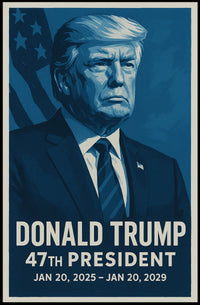 Donald Trump 47th President Poster