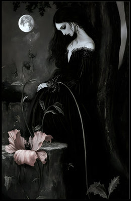 Gothic Moonlit Mystery: Fantasy or Mythology Poster PosterGoat