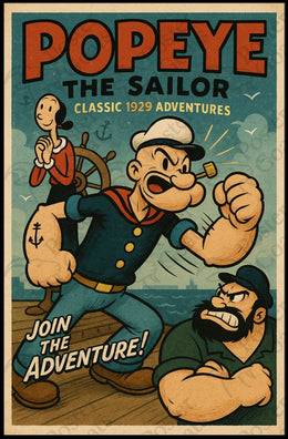Join the Adventure with Vintage Nautical Pop Culture Poster