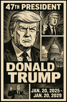 Donald Trump 47th President Poster