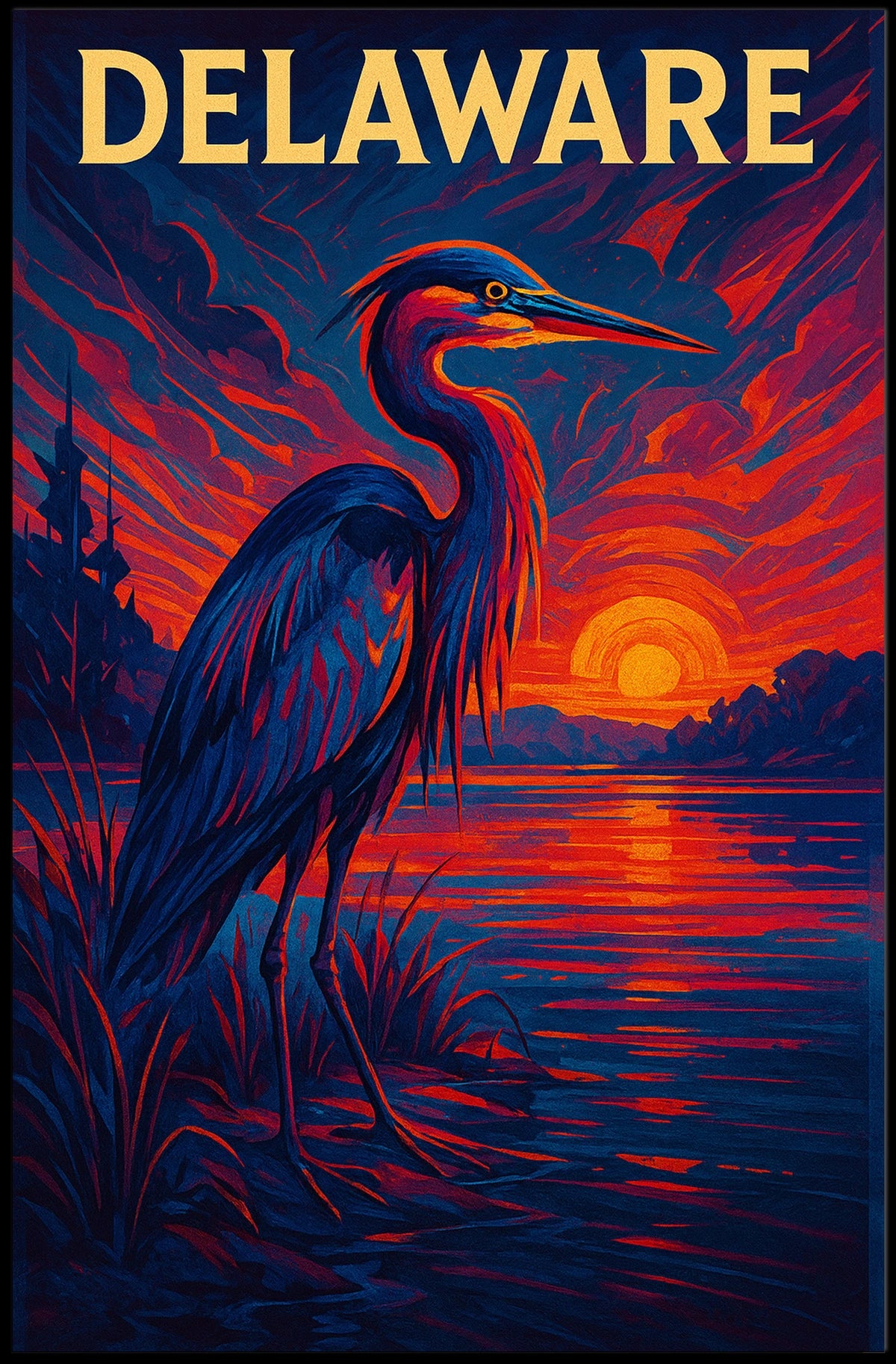Delaware Sunset Poster