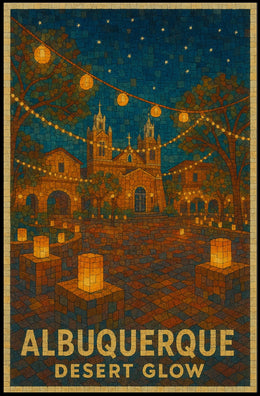 Albuquerque Desert Glow Poster