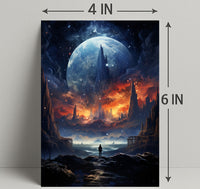 Cosmic Landscape Exploration Poster