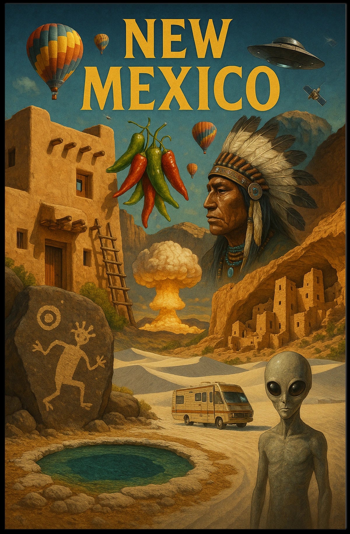 New Mexico Wonders Poster
