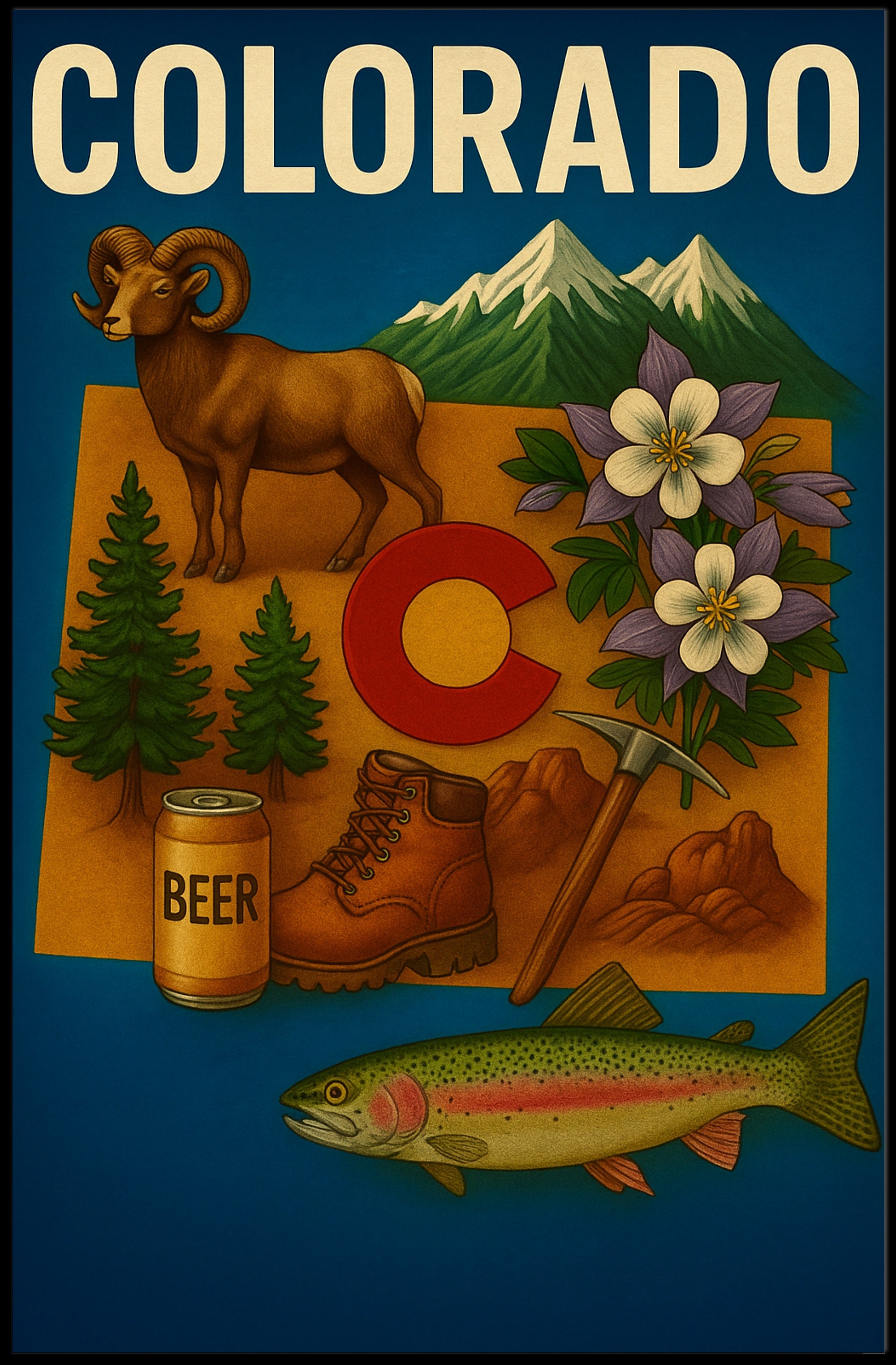 Discover Colorado Poster