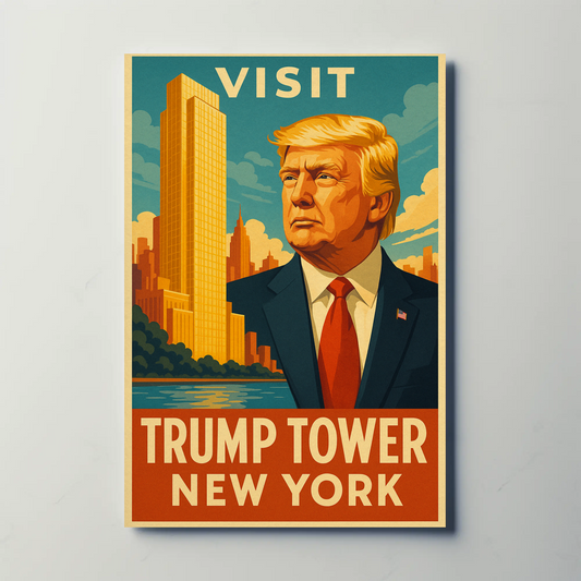 Visit Trump Tower New York Travel Art Poster