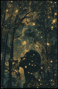 Starry Night Reflection Art Print Poster for Home Decor PosterGoat