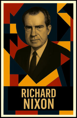 Richard Nixon 37th President of the United States Abstract Pop Poster