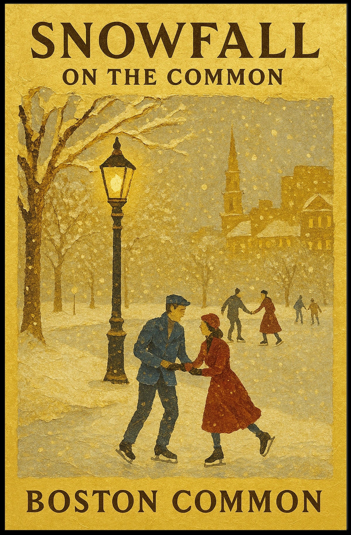 Snowfall On The Common Poster