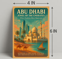 Abu Dhabi Jewel of the Emirates Cultural or Heritage Poster