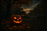 Halloween Night Gothic City Night Collector Poster