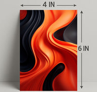Abstract Waves Of Color Abstract Poster