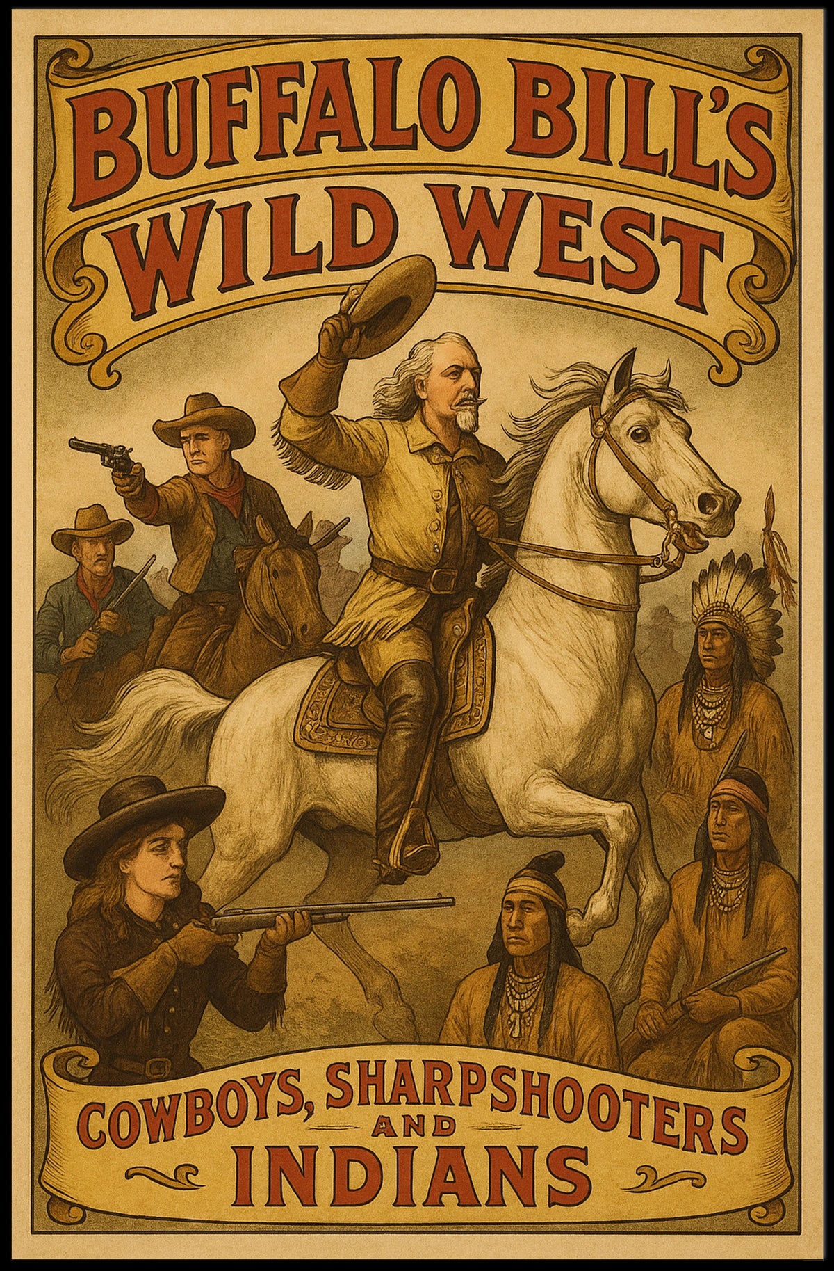 Buffalo Bills Wild West Show Poster