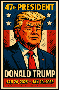 Donald Trump 47th Presidency Political or Propaganda Poster