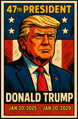 Donald Trump 47th Presidency Political or Propaganda Poster