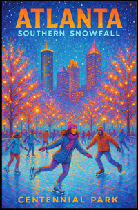 Atlanta Southern Snowfall Poster