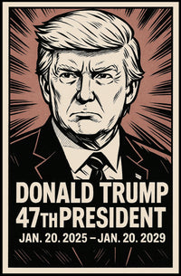 Donald Trump 47th President Poster