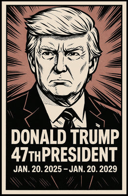 Donald Trump 47th President Poster