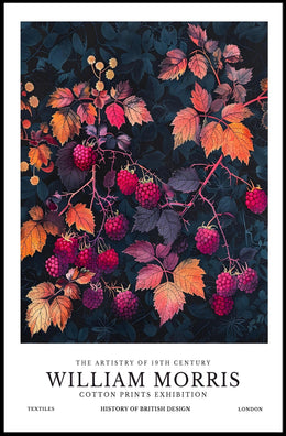 William Morris Cotton Prints Exhibition Poster