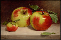 Photorealistic Apples Still Life: Artistic Poster