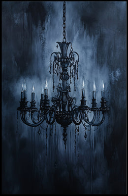 Gothic Chandelier Elegance Poster