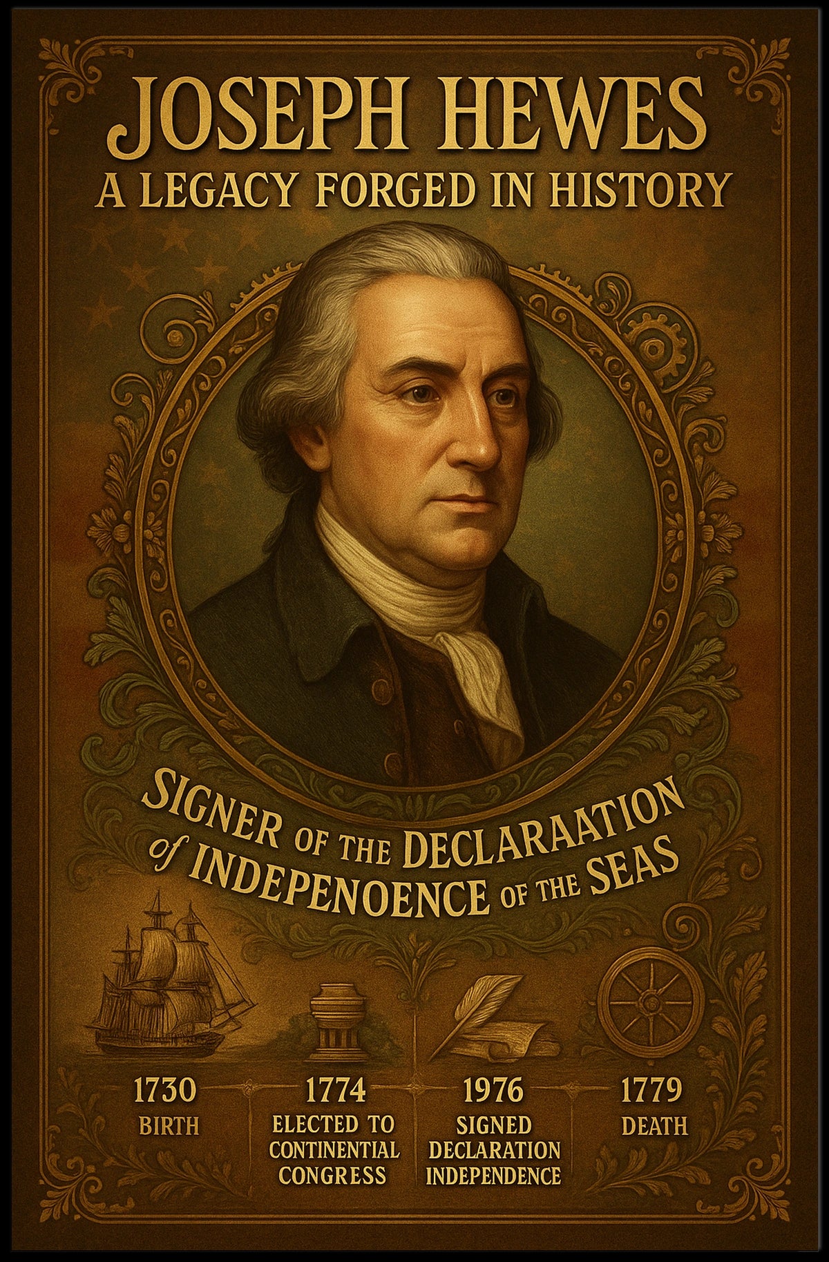 Joseph Hewes A Legacy Forged in History Poster