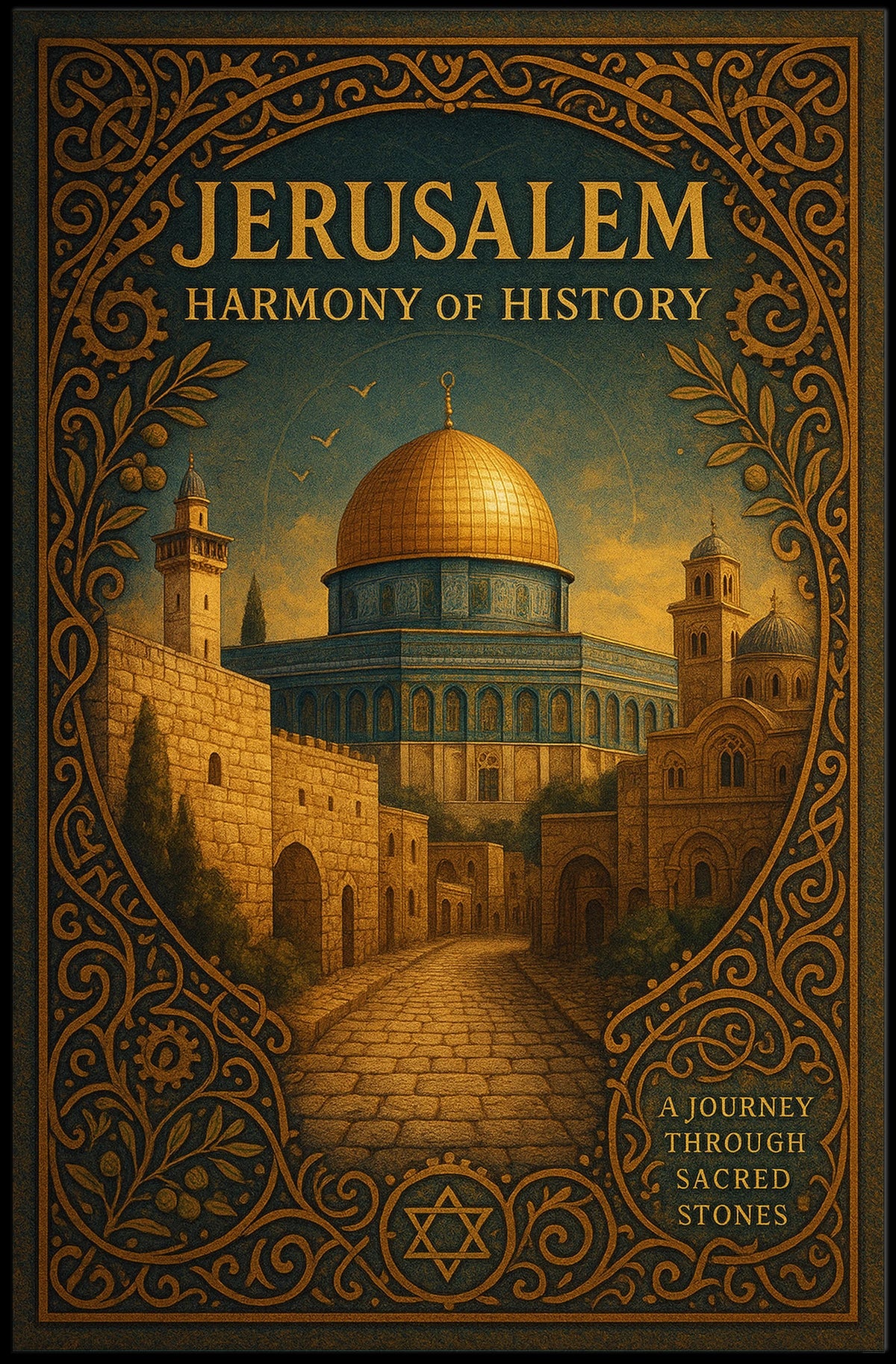 Jerusalem Harmony of History Poster