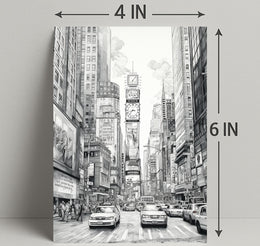 Urban Sketch Times Square Poster