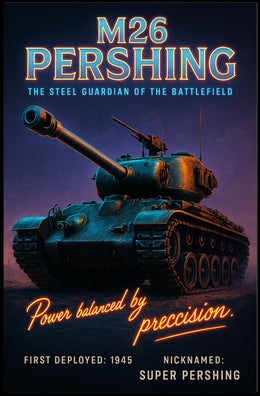 M26 Pershing The Steel Guardian Poster PosterGoat