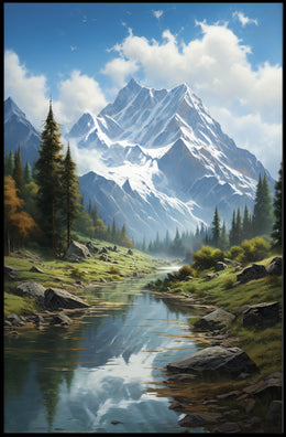 Majestic Mountain Landscape Poster
