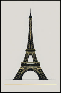 Eiffel Tower Illustration Poster