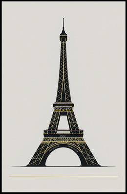 Eiffel Tower Illustration Poster