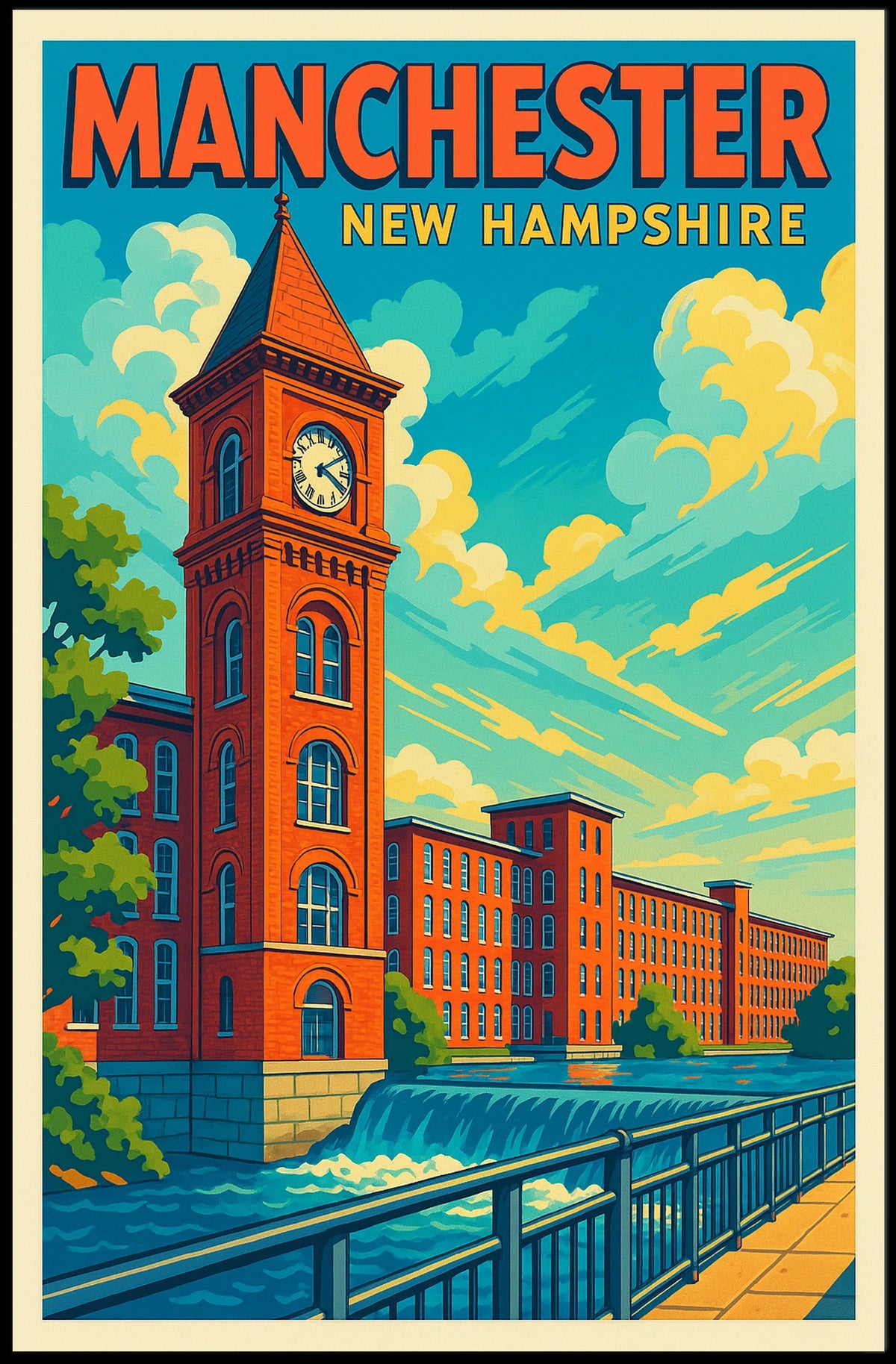 Manchester, New Hampshire Poster
