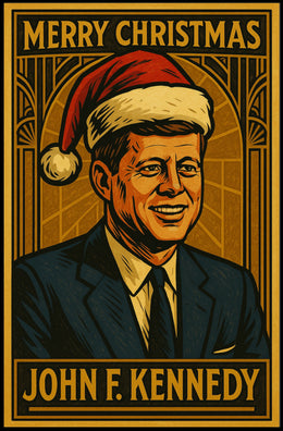 John F. Kennedy Merry Christmas Poster