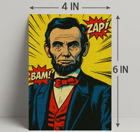 Comic-Style Historical Figure Poster Print PosterGoat