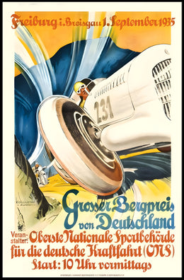 Großer Bergpreis von Deutschland 1935 Poster