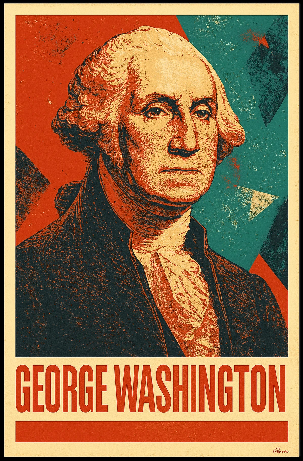 George Washington First President Poster