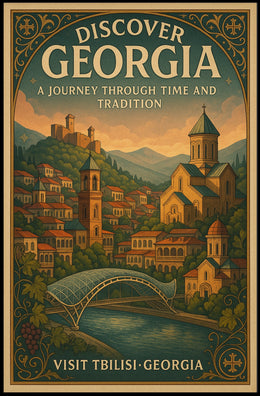 Discover Georgia A Journey Through Poster