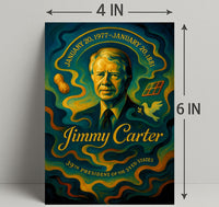 Jimmy Carter 39th President Wall Art Print PosterGoat