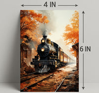 Autumn Train Journey Poster