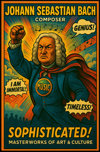 Johann Sebastian Bach – Composer Extraordinaire Poster PosterGoat