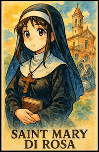 Saint Mary Di Rosa Cathedral Heritage City History Poster