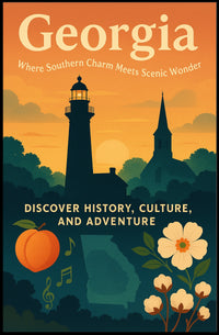 Georgia Where Southern Charm Meets Poster