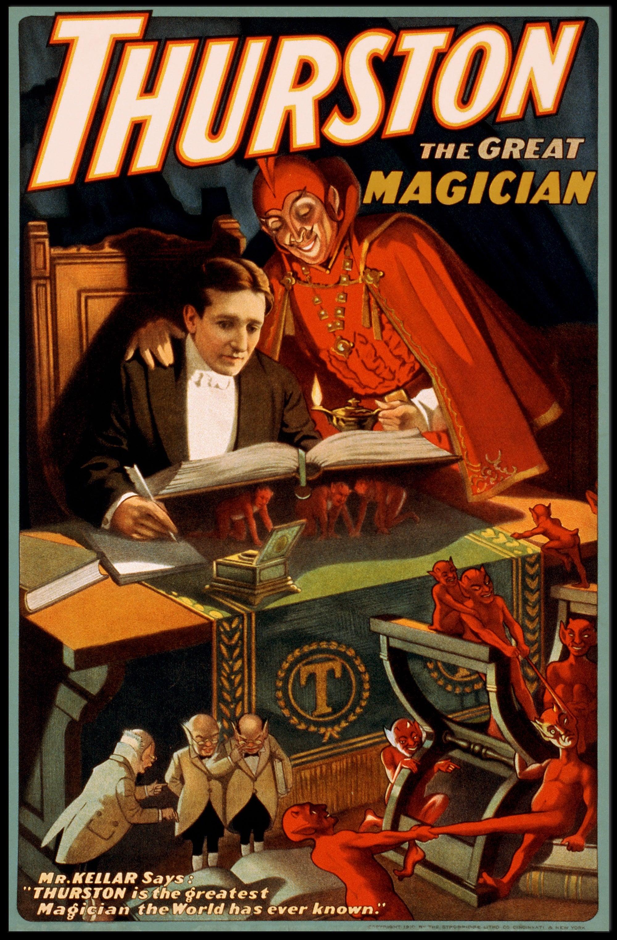 Thurston Vintage Magic Show Art Print - Cultural Poster