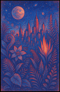 Cityscape In Bloom Poster